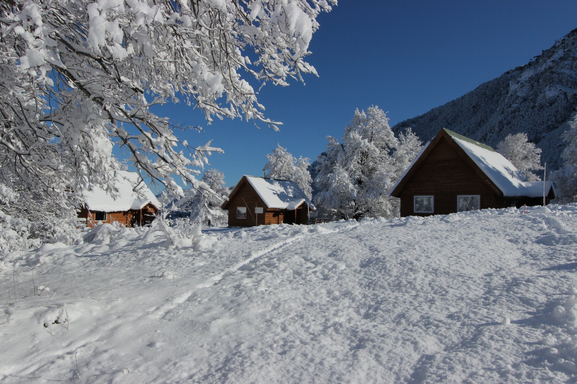 Ski Cabins, Chile, Andes