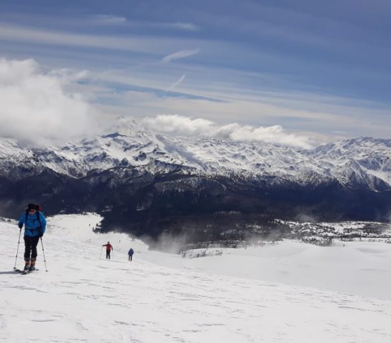 Back country skiing, Conguillio National Park Back country skiing, Conguillio National Park