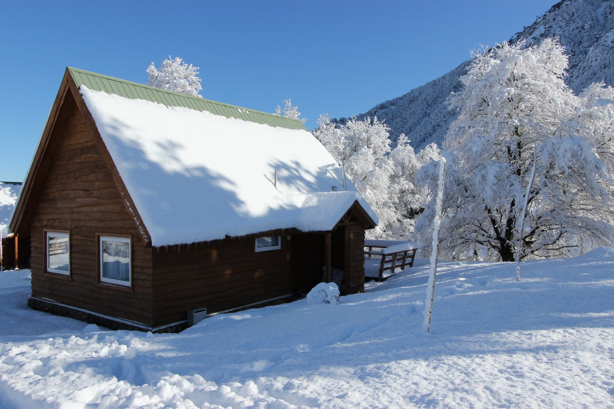 Ski Cabin in Chile, Nirre in snow