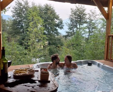 Cabins in Malalcahuello with hot tub or spa